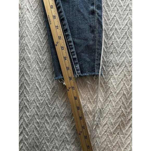 Kut From The Kloth Womens Distressed Blue Denim Jeans Size 14 Straight Leg - Picture 5 of 11